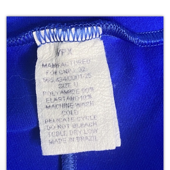 Vector Wear Juniors Redline Extreme Workout Pants Exercise Sz 0 Blue Red Nylon - Picture 9 of 11